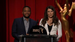 Anthony Anderson and Lauren Graham announce the 2016 Emmy Nominees / Photo Courtesy: NATAS