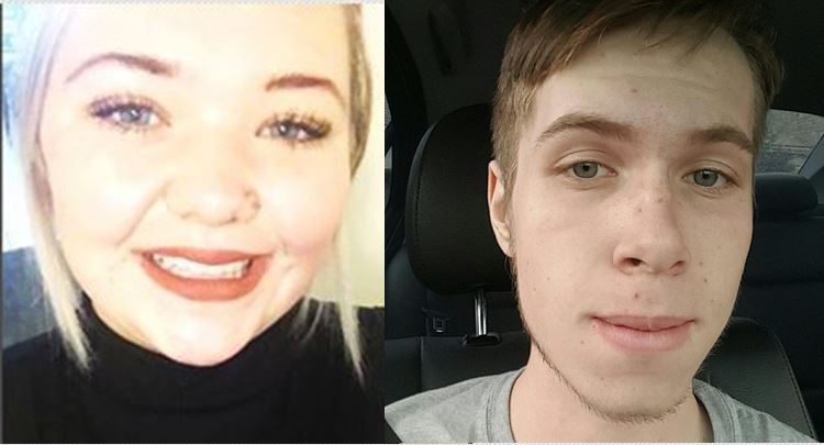 Maddison Mariah Haan and Tyler Lee Christianson died after their car was struck in Roy. Photos: Facebook