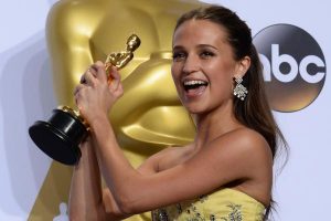 Actress Alicia Vikander, winner of the Best Actress In A Supporting Role award for 'The Danish Girl,' appears backstage at the 88th Academy Awards, at the Hollywood and Highland Center in the Hollywood section of Los Angeles on February 28, 2016. File Photo by Jim Ruymen/UPI