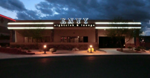 Mesquite, Nevada police continue to investigate a stabbing outside the Envy Nightclub at 792 West Pioneer Boulevard which led to the arrest of LaVerkin, Utah man. Photo: Google