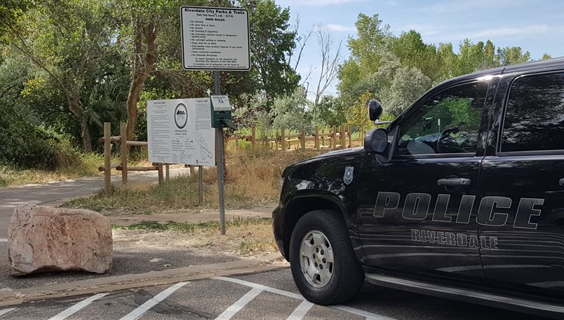 Police are investigating the discovery of a body Saturday along a popular bike trail in the Riverdale Bicycle Park. Photo: Gephardt Daily 