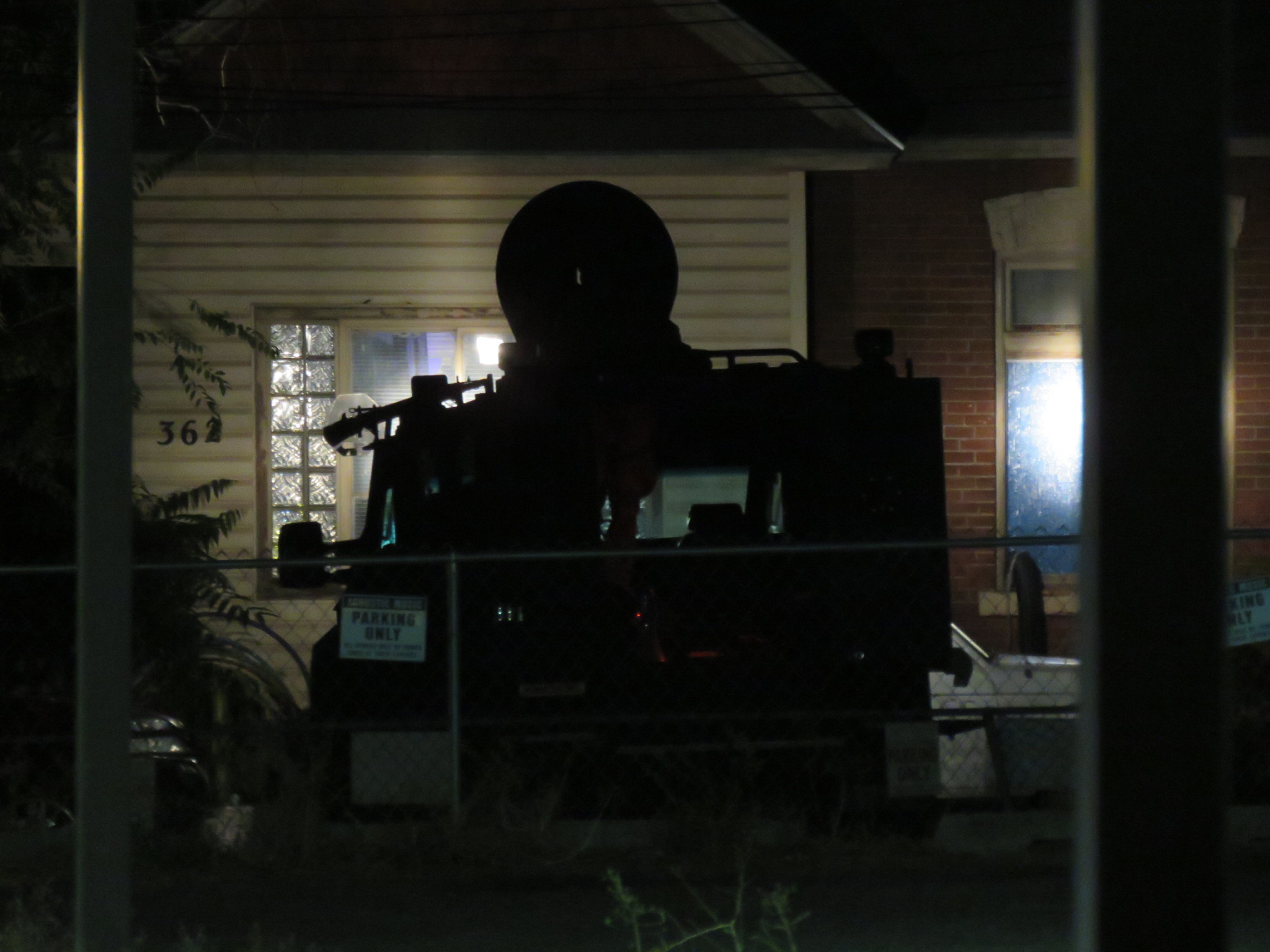 SWAT officers on the scene of an overnight standoff at 362 South Strong Court in Salt Lake City August 25, 2016. Photo: Gephardt Daily