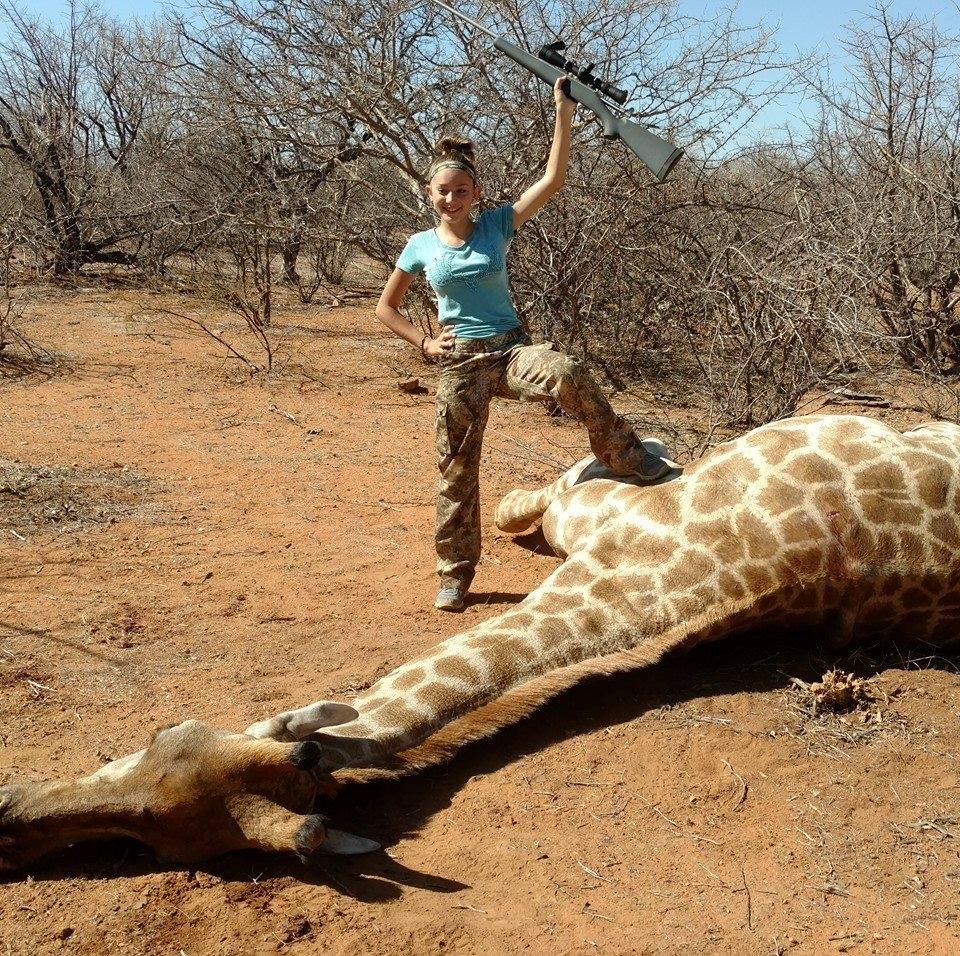 Aryanna Gourdin, 12, of Cache County, made worldwide headlines after she posted pictures of her South African hunting safari on Facebook. Image: Facebook