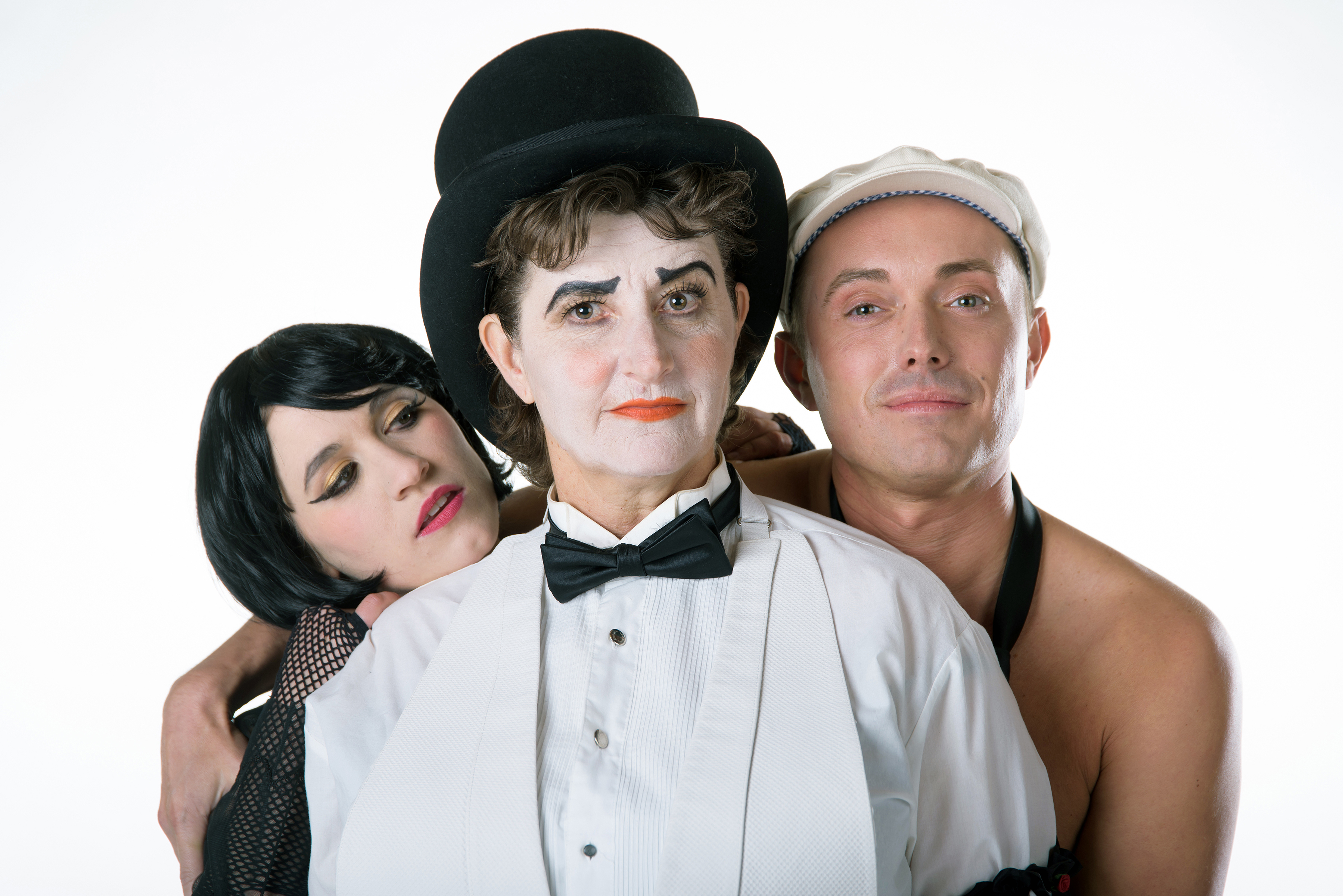 Anne Louise Brings, Teresa Sanderson and Johnny Hebda star in Utah Rep’s “Cabaret.” Photo: Alex Weisman – IceWolf Photography