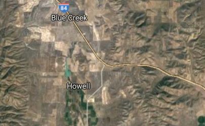 Interstate 84's Hansel Valley exit is near Howell. Image: Google