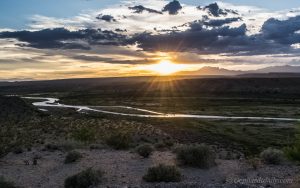 The sun sets over the Cliven Bundy Family Ranch outside Bunkerville, Nevada. June 2016. Photo: Gephardt Daily/Patrick Benedict