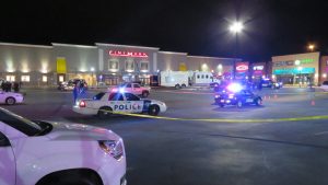 Police on the scene of a deadly shooting in the parking lot of the Cinemark Theater in American Fork. Photo: Gephardt Daily