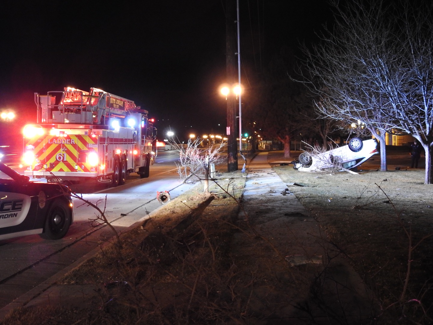 South Jordan Rollover Crash Leaves Trail Of Damage Gephardt Daily