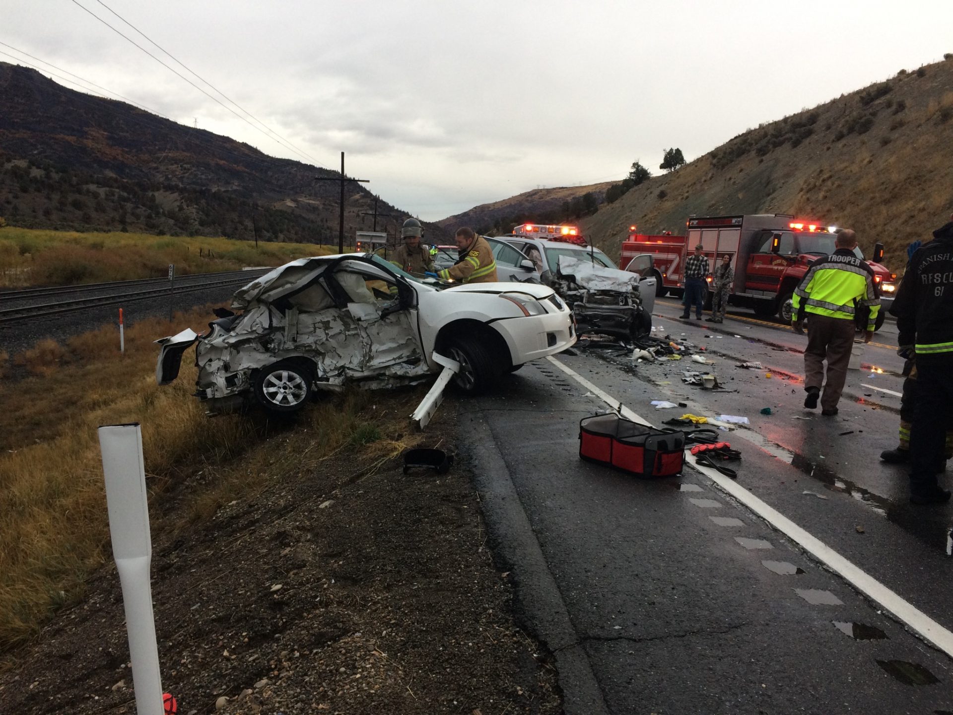 Helper Man Killed On Impact In Utah County Crash; Second Driver Flown ...