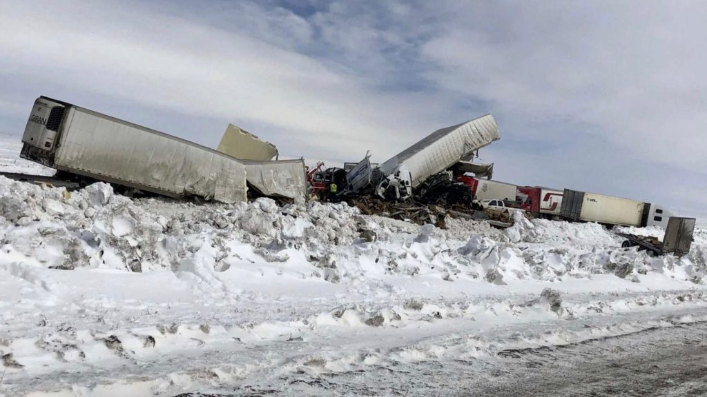 Dramatic new video surfaces of Wyoming crash involving 95 vehicles