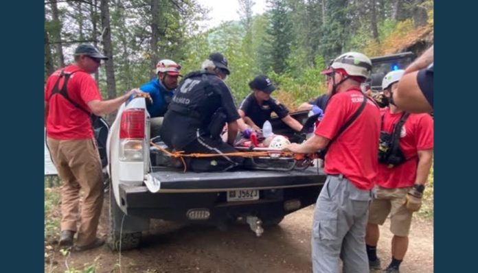 SLCO Search and Rescue assists man after zipline injury in Lambs Canyon ...