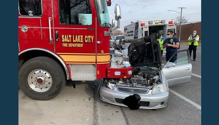 Salt Lake City firefighters suffer minor injuries in crash | Gephardt Daily
