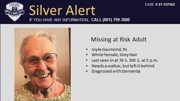 Update Silver Alert Canceled After Search For Missing 91 Year Old Woman Gephardt Daily
