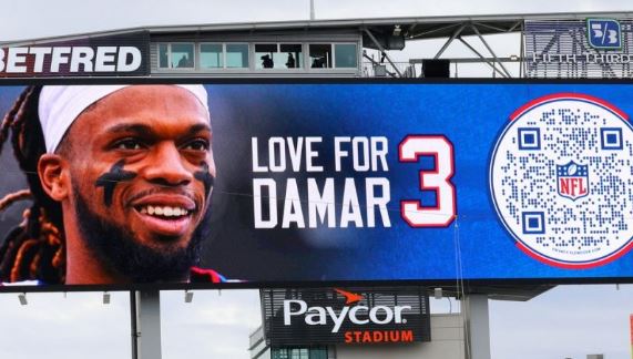 Keep praying': Buffalo Bills safety Damar Hamlin makes first