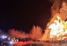 Update: Mulch fire continues burning in Woods Cross; smoke impacting visibility on roadways, neighborhoods