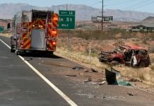 Woman killed in I-15 collision, rollover in Washington County