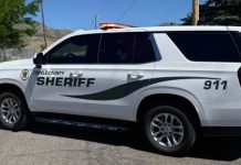 Tooele County Sheriff investigating Stansbury Park homicide; boy, 14, in custody White sheriff patrol SUV parked outdoors, with 'TOOLE COUNTY SHERIFF' and 911 on the side and an orange light bar on top.