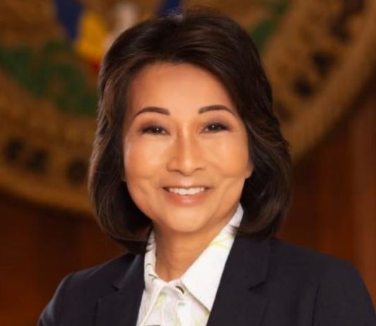 Hawaii’s Lt. Gov. Sylvia Luke indicted for bribery Professional portrait of a smiling woman in a dark blazer and white blouse.