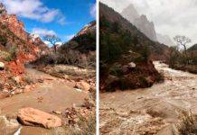 Zion Nat’l Park closes Virgin River Narrows, all slot canyons due to threat of flood